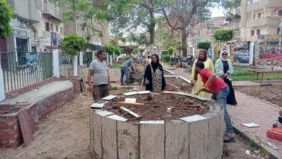 تطوير-حديقة-الزهور-بأجا-في-الدقهلية-استعدادًا-لعيد-الأضحى