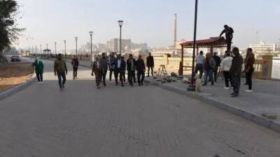 نائب-محافظ-الدقهلية-يواصل-متابعة-الممشى-الجديد-على-النيل-استعدادًا