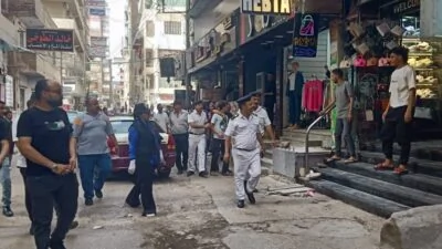 حملة-موسعة-لإزالة-الإشغالات-بحي-غرب-المنصورة-بين-المحافظة-ومديرية