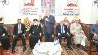 محافظ-الدقهلية-ومدير-الأمن-يحضران-احتفالية-ذكرى-القديسة-دميانة-في