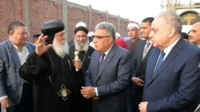 محافظ-الدقهلية-ومدير-الأمن-يشاركان-أهالي-بلقاس-احتفال-ذكرى-القديسة
