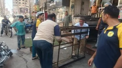 محافظ-الدقهلية-يراقب-حملة-مكثفة-لإزالة-الإشغالات-بمدينة-ميت-غمر