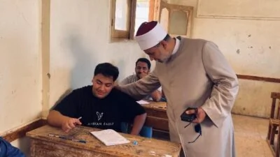 رئيس-منطقة-الدقهلية-الأزهرية-يزور-لجان-برج-النور-ويتابع-سير