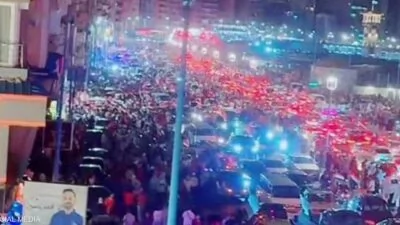 غزة-تحتفل-مع-المصريين-بإنجاز-الفراعنة-أجواء-فرح-واسعة-دون